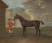 Francis Sartorius The Racehorse 'Horizon' Held by a Groom by a Building Spain oil painting artist